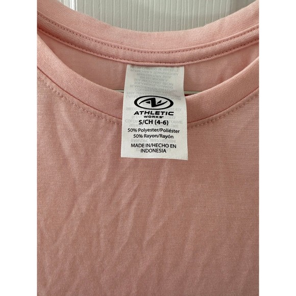 Women’s Athletic Tank Top High Neck Side Slits Light Pink - Picture 3 of 4